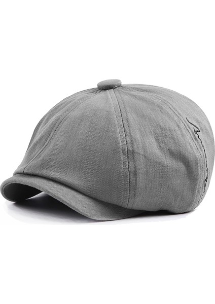 Dört Mevsim Ince Kesitli Sekizgen Şapka Erkek (Yurt Dışından)