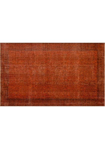 Gerçek El Dokuma Eskitme Vintage Halı 160 x 262 cm 9770