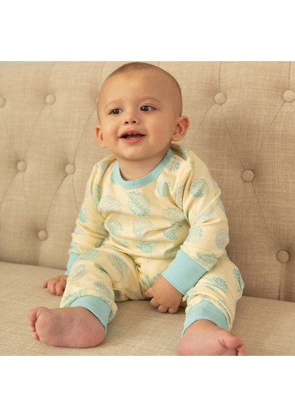 Blue Bloom Bebek Pijama Takımı