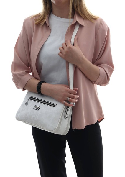 Kadın Çapraz Çanta Beyaz - Beyaz SP818 Silver & Polo
