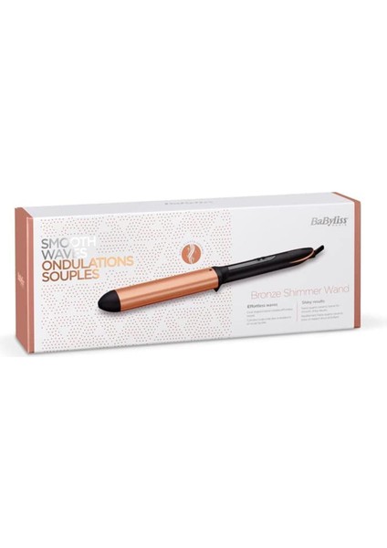 C456E Bronze Shimmer Wand Saç Maşası, Siyah