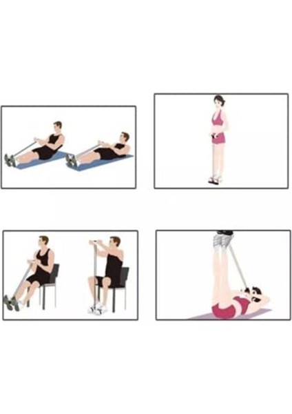 Body Trimmer Egzersiz Spor Aleti Karın Kalça Kas Direnç 4 Lastik modelleri