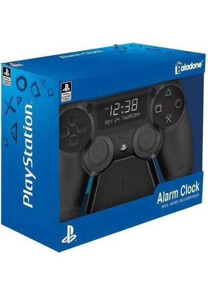 Playstation Controller Alarm Clock Black