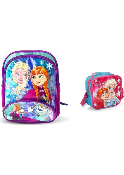 Frozen Orjinal Lisanslı Ilokul Çantası ve Beslenme Çantası