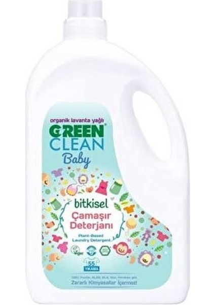 Green Clean Baby Orgaik Lavanta Yağlı Bitkisel Çamaşır Deterjanı 2750 ml