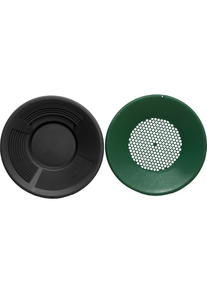 Siyah Gold Pan Altın Eleği Tavası Set - Gold Pan Gold Pan Süzgeç Altın Bulma Yıkama Arama