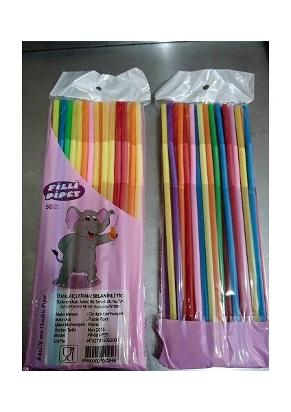 Ince Artistik Pipet 4000 Adet 6 MM*280 mm (80 Pk:50 Li)