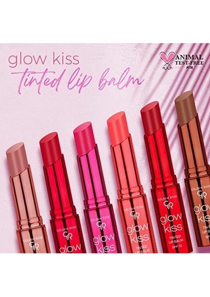 Golden Rose Glow Kiss Tinted Lip Balm Dudak Nemlendiricisi (No: Strawberry)