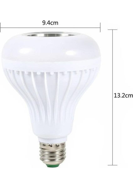 (Kırılabilir) Kumandalı Ampul Şekilli Bluetooth Hoparlör Led Işık