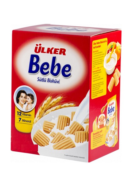 Bebe Bisküvi 800GR 12 Vitaminli Kutu 4 Lü Set