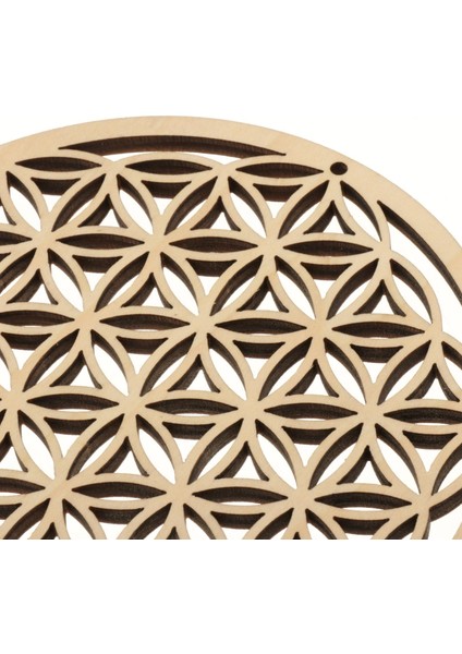 Kutsal Geometri Ahşap Duvar Sanat Heykel 3 Pc (Yurt Dışından)