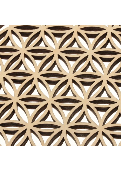 Kutsal Geometri Ahşap Duvar Sanat Heykel 3 Pc (Yurt Dışından)