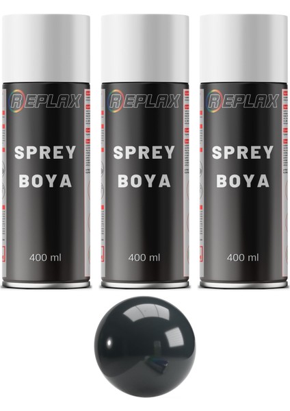 3 Adet Ral 7016 Antrasit Gri Sprey Boya 400 ml