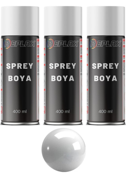 3 Adet Ral 7035 Açık Gri Sprey Boya 400 ml