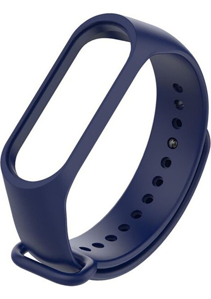 Xiaomi Mi Band 5-6-7 Için Kılıflı Silikon Kordon Kayış - KY48