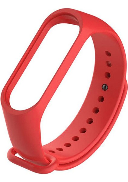 Xiaomi Mi Band 5-6-7 Için Kılıflı Silikon Kordon Kayış - KY48