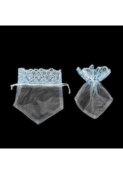 Kına Kesesi Dantelli 12 x 15 cm 100 Adet- Mavi