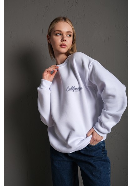 Kadın California Oversize Sweatshirt modelleri