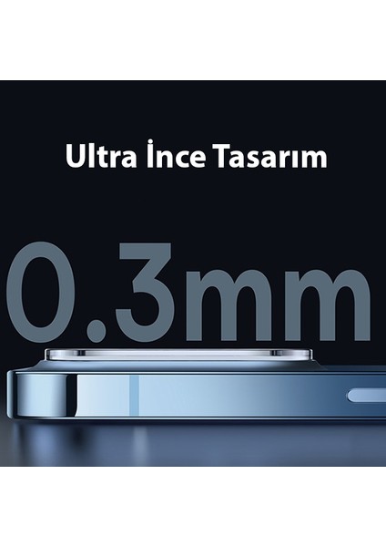 iPhone 14-14 Plus ile Uyumlu 0.3mm Full Tempered Kamera Lens Koruma Camı 2 Adet Set