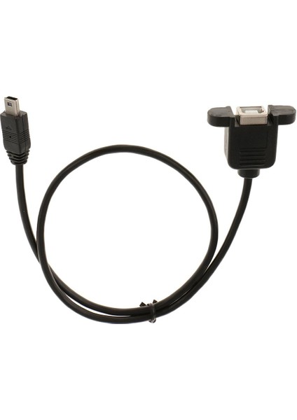 Mini USB 5 Pinli Erkek USB 2.0 B Dişi Panel Montaj Kablosu (Yurt Dışından)
