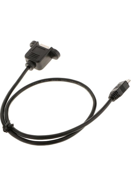 Mini USB 5 Pinli Erkek USB 2.0 B Dişi Panel Montaj Kablosu (Yurt Dışından)