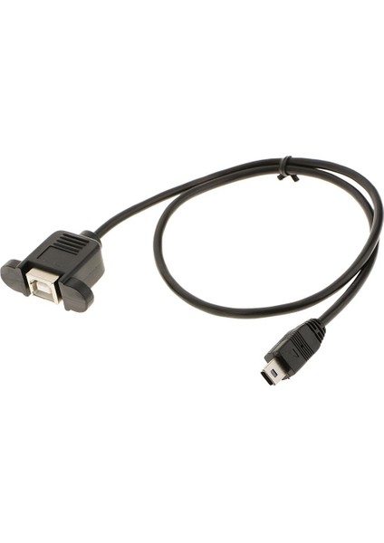 Mini USB 5 Pinli Erkek USB 2.0 B Dişi Panel Montaj Kablosu (Yurt Dışından)