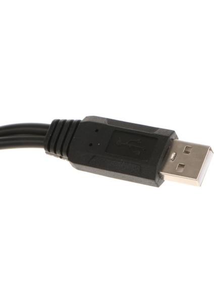 Usb2.0 Erkek - Çift USB Dişi Ayrıştırıcı Hub Güç Kablosu Konektör Kablosu (Yurt Dışından)