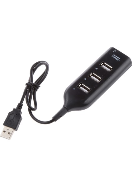 Mini 4 Bağlantı Noktası USB Hub 2.0 Splitter Adaptör Kablo Bağlantısı Hızlı Şanzıman (Yurt Dışından)