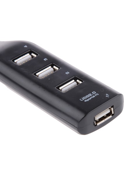 Mini 4 Bağlantı Noktası USB Hub 2.0 Splitter Adaptör Kablo Bağlantısı Hızlı Şanzıman (Yurt Dışından)