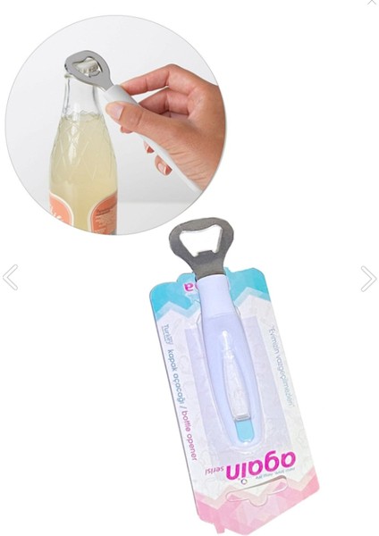 Açık Gri Plastik Saplı Kapak Açacağı