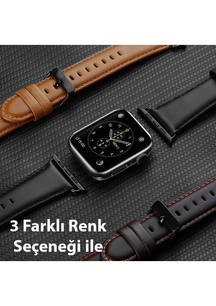 Apple Watch 42/44/45MM Için Business Deri Kayış Kordon fiyatları