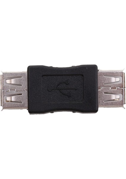 10 Parça. USB 2.0 Dişi Ila Dişi Adaptör, A Tip Ila Tip A - Siyah (Yurt Dışından)