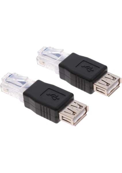 2pcs USB A Tip A Kadından Erkek Ağ Soketi Fiş Adaptörü (Yurt Dışından)