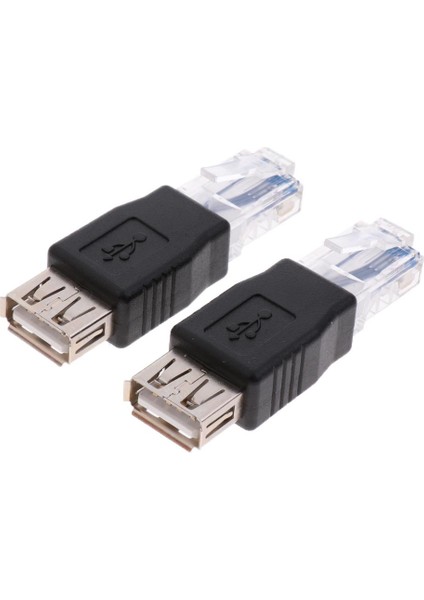 2pcs USB A Tip A Kadından Erkek Ağ Soketi Fiş Adaptörü (Yurt Dışından)