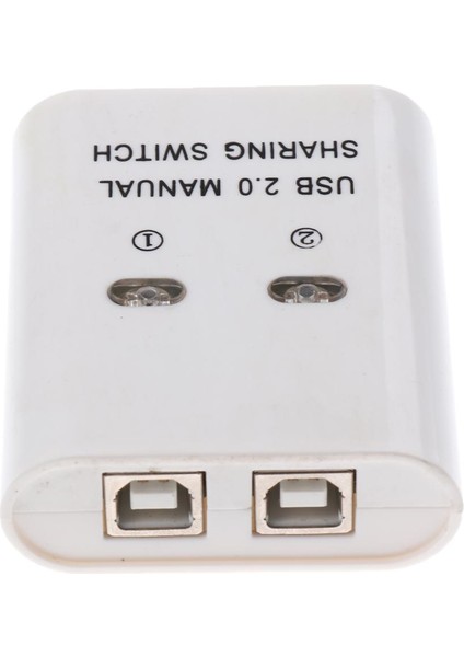 USB 2.0 Manuel Paylaşım Anahtarı Kvm Seçici Pc White Için Port Hub (Yurt Dışından)