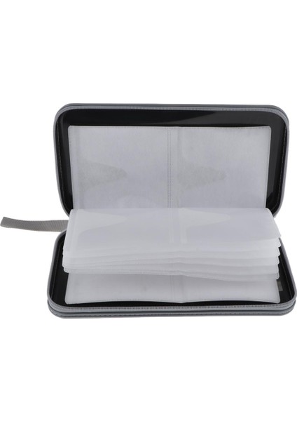 80 Disk Kapasite Kılıfı Tutucu Depolama Çanta Cüzdan Binder Düzenleme Siyah (Yurt Dışından)