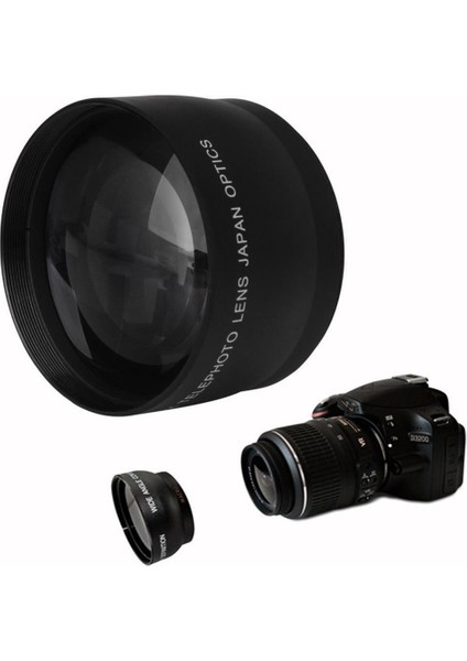 D3200 D3100 D300 D300S Için 52MM 2x Telefoto Lens Telekonverter (Yurt Dışından) modelleri