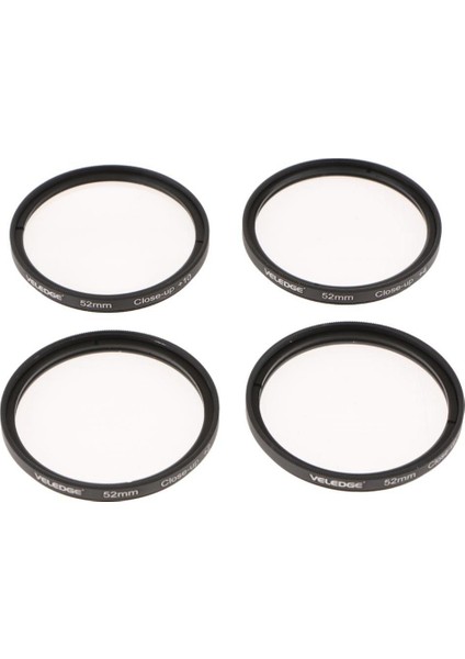 4 Adet 52MM Kapat +2 +4 +10 Lens Filtre Kiti Seti Taşıma Torbası (Yurt Dışından)