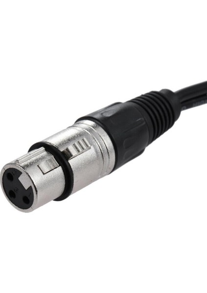 Rca Erkek Fişine Xlr 3 Pin Dişi Ses Kablosu Konektör Adaptör Kablosu 1m (Yurt Dışından)