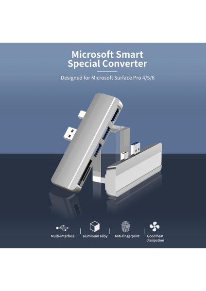 Usb.0 Hub Adaptör Dönüştürücü Ayrıştırıcı Yüzey/5/6 (Yurt Dışından)