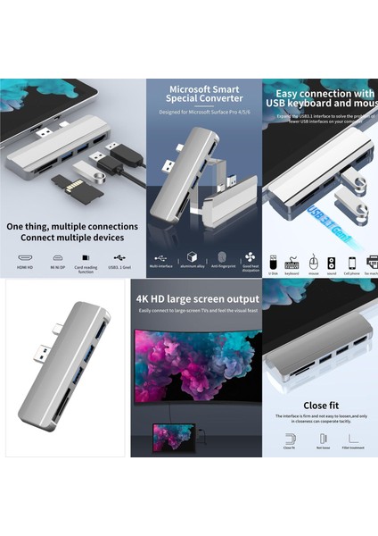 Usb.0 Hub Adaptör Dönüştürücü Ayrıştırıcı Yüzey/5/6 (Yurt Dışından)