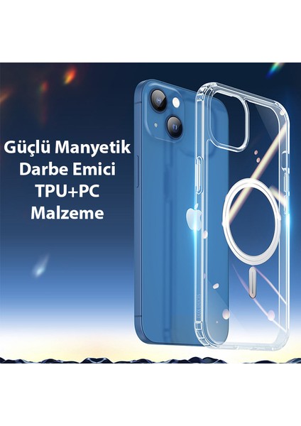 Clin Mag Series iPhone 14 Plus 6.7 Magsafe Uyumlu Manyetik Silikon Kılıf