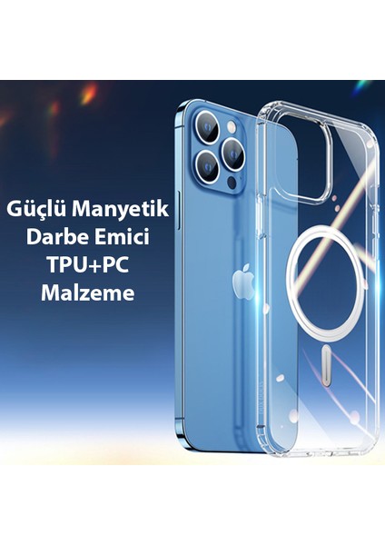 Clin Mag Series iPhone 12 Pro Max 6.7 Magsafe Uyumlu Manyetik Silikon Kılıf