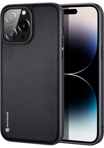 Fino Serisi iPhone 14 Pro 6.1 Inç Kılıf Premium Dokuma Silikon Kılıf