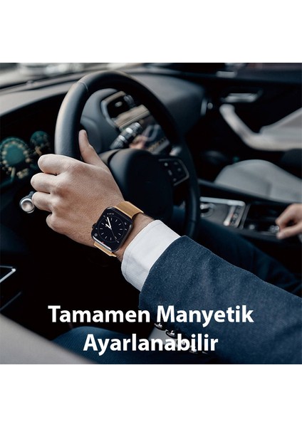 Apple Watch 42/44/45MM Için Milanese Premium Milano Loop Kayış Kordon