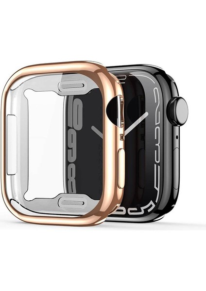 Samo Series Apple Watch 45MM Için Soft Tpu Full Koruma Ultra Ince Silikon Kılıf