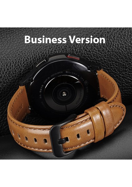 Sm Galaxy Watch 20MM-HUAWEI Gt2-Gt3 42MM-MAGIC 2 42MM Için Business Deri Kayış Kordon modelleri