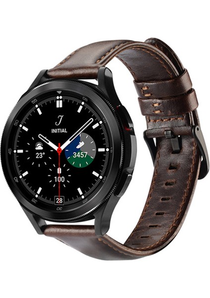 Sm Galaxy Watch 20MM-HUAWEI Gt2-Gt3 42MM-MAGIC 2 42MM Için Business Deri Kayış Kordon