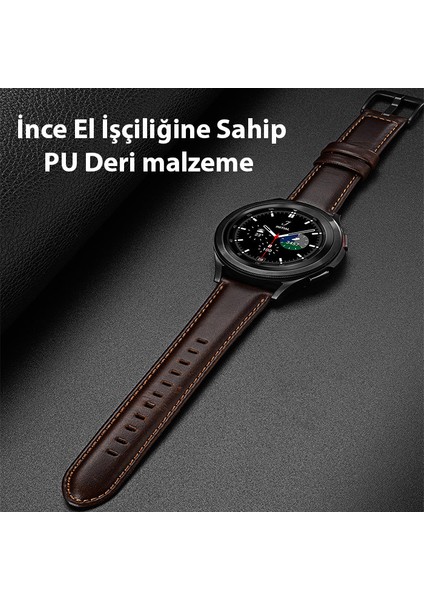 Sm Galaxy Watch 20MM-HUAWEI Gt2-Gt3 42MM-MAGIC 2 42MM Için Business Deri Kayış Kordon fiyatları