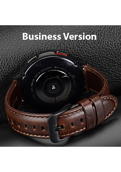 Sm Galaxy Watch 20MM-HUAWEI Gt2-Gt3 42MM-MAGIC 2 42MM Için Business Deri Kayış Kordon modelleri